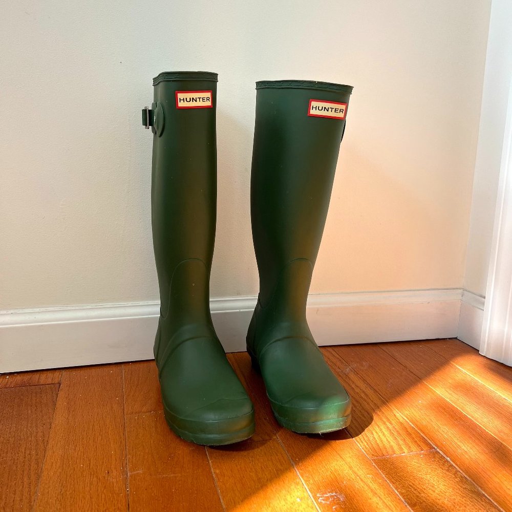Hunter Original Tall Rain Boots Green